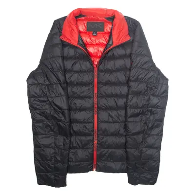MICHAEL KORS Mens Puffer Coat Black Nylon S