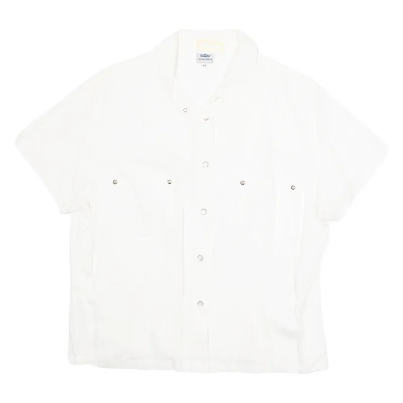 CASUAL WEAR Womens Blouse White M