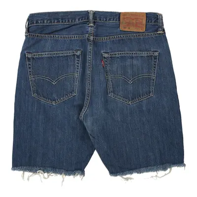 501 Levis Denim Shorts - 32W 8L Dark Wash Cotton