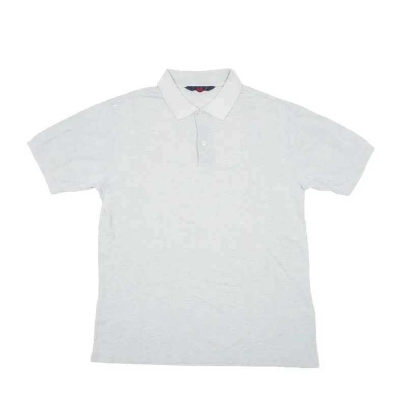 KAPPA Polo Shirt Grey Short Sleeve Mens L