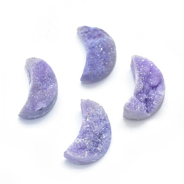 Natural Druzy Quartz Charms