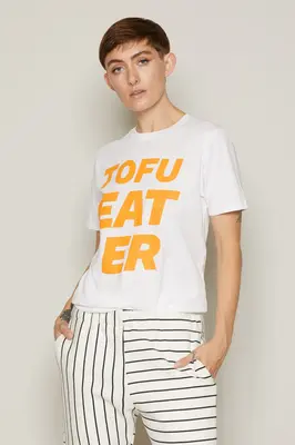 Tofu Eater T-Shirt (White) | size: M