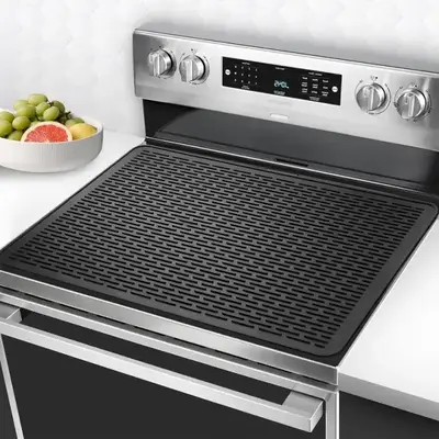 Stove Top Covers for Electric Stove â Silicone Glass Top Protector, Heat-Resistant Electric Stove Cover, Large Waterproof F...