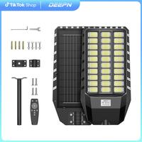 DEEPN 9000W IP66 Super Bright Solar Street Lights, 650000 Lumens Waterproof Outdoor Flood Lamp, Dusk to Dawn with Motion Sens...