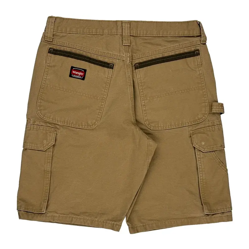 Wrangler Cargo Shorts - 32W 10L Brown Cotton | Size: 32″ waist