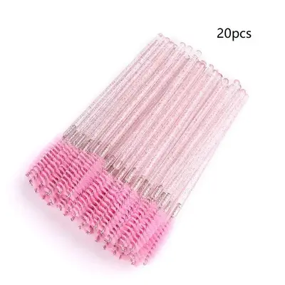 Clear Hand-held False Eyelash Combs, Lightweight Portable Hygienic Disposable Eyelash Combs, Professional Women's Makeup Tool...