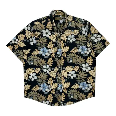 Natural Issue Floral Hawaiian Shirt - Medium Multicoloured Cotton