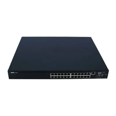 Dell N2024P | EMC PowerSwitch N2000 Series N2024P 24 x 10/100/1000Base-T RJ-45 PoE+ and 2 x 10GbE SFP+ and 2 x Stacking Ports...