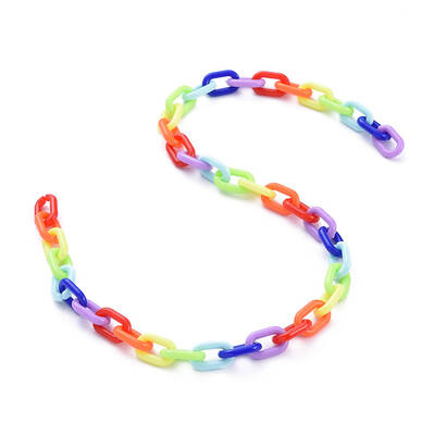 Handmade Opaque Acrylic Cable Chains