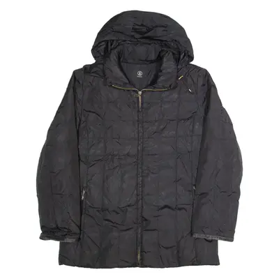 BOGNER Down Insulated Womens Puffer Coat Black Hooded M