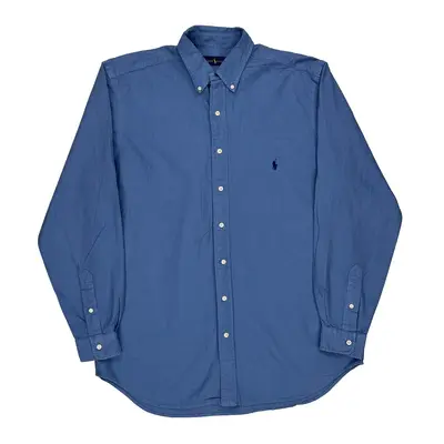 Ralph Lauren Tall Shirt - Large Blue Cotton