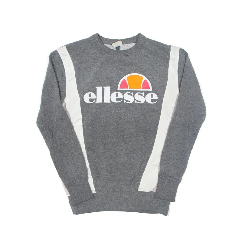 ELLESSE Colourblock Sweatshirt Grey Womens UK 10