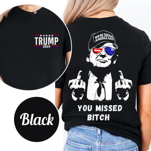 Trum You Missed Bitch T-shirt, Rally Shooter Shirt, Trum 2024 Shirt, Praying For President Trum Shirt, Fist In The Air Butler...