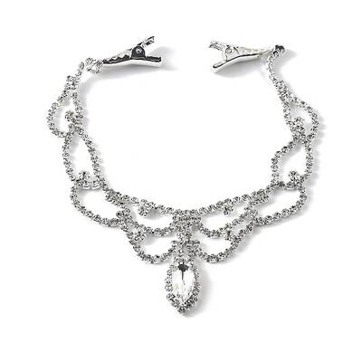 Alloy Rhinestone Hair Chain
