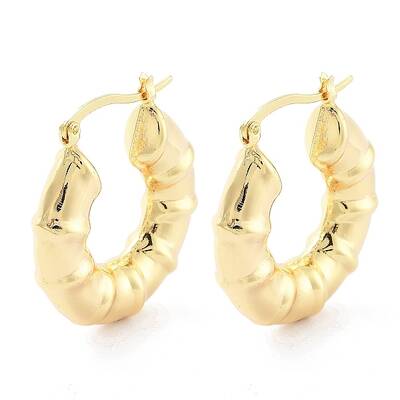 Brass Hoop Earrings