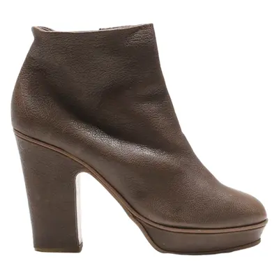 ROBERTO DE CARLO Ankle Boots Brown Leather Womens UK 6