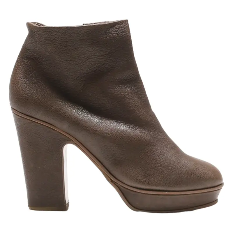 ROBERTO DE CARLO Ankle Boots Brown Leather Womens UK 6