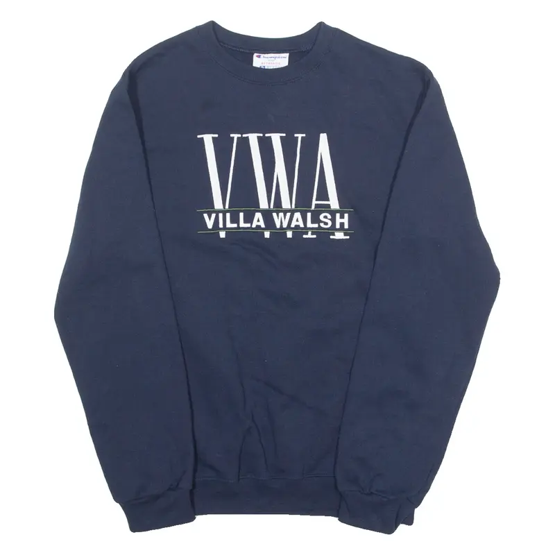 CHAMPION REVERSE WEAVE Villa Walsh Girls Sweatshirt Blue USA L