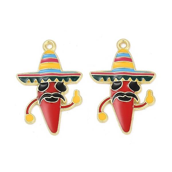 Cinco De Mayo Theme Alloy Enamel Pendants