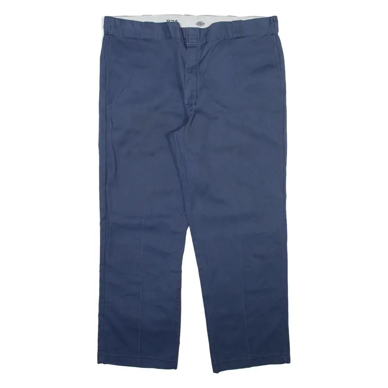 DICKIES 874 Workwear Mens Trousers Blue Regular Straight W42 L30
