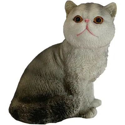 Sandicast Calico Exotic Shorthair Cat Sculpture