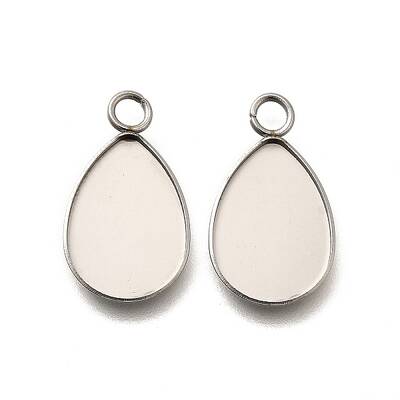 304 Stainless Steel Pendant Cabochons Settings