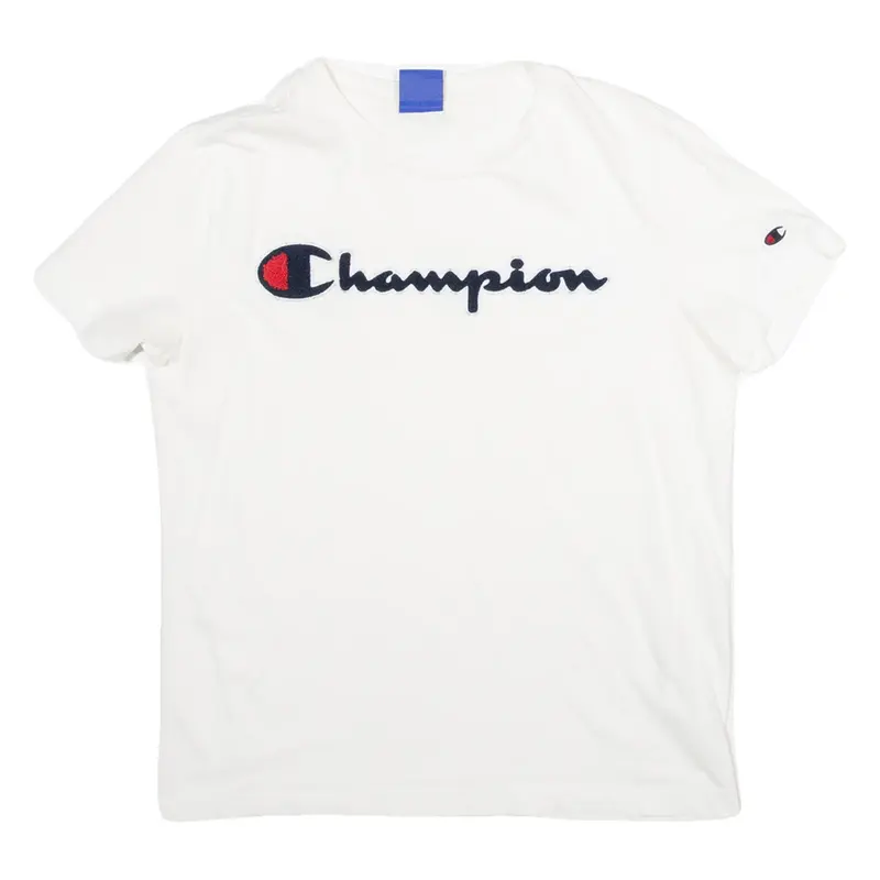 CHAMPION Womens T-Shirt White XS