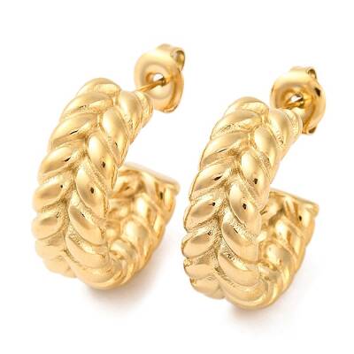 Ion Plating(IP) 304 Stainless Steel Stud Earrings