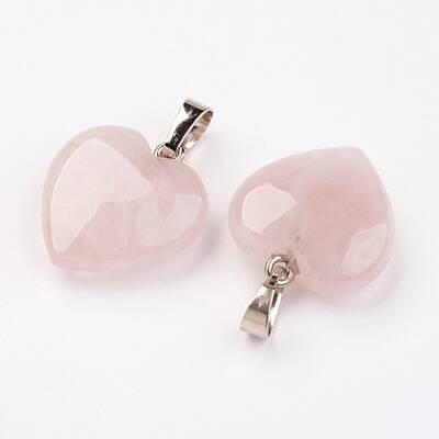 Natural Rose Quartz Pendants