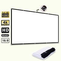 Portable Foldable Projector Screen, 1 Count Washable Projector Screen For Home Office Outdoor, Outdoor HD Projector Movie Scr...