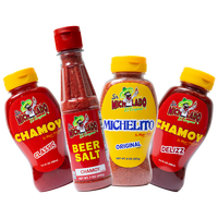 Chamoy Bundle 4pcs - Sr. Michelado - Bottle Chamoy Candy Sauce Flavor, Chamoy Classic, Chamoy Delizz, Michelito Sweet Chili P...