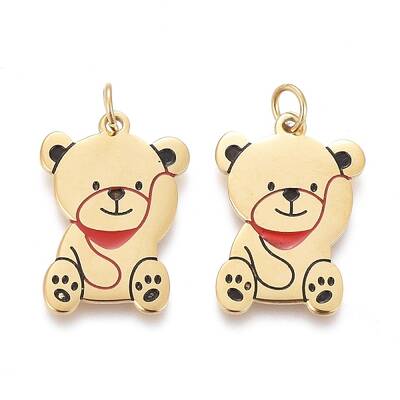 316 Surgical Stainless Steel Enamel Pendants