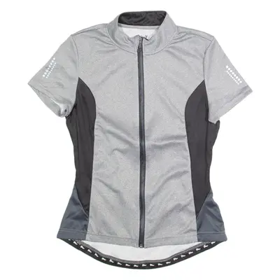 CRIVIT Cycling Zip Up Womens Jersey Grey High Neck M