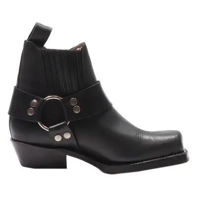 TEQUILA BOOTS Chelsea Boots Black Leather Womens UK 6