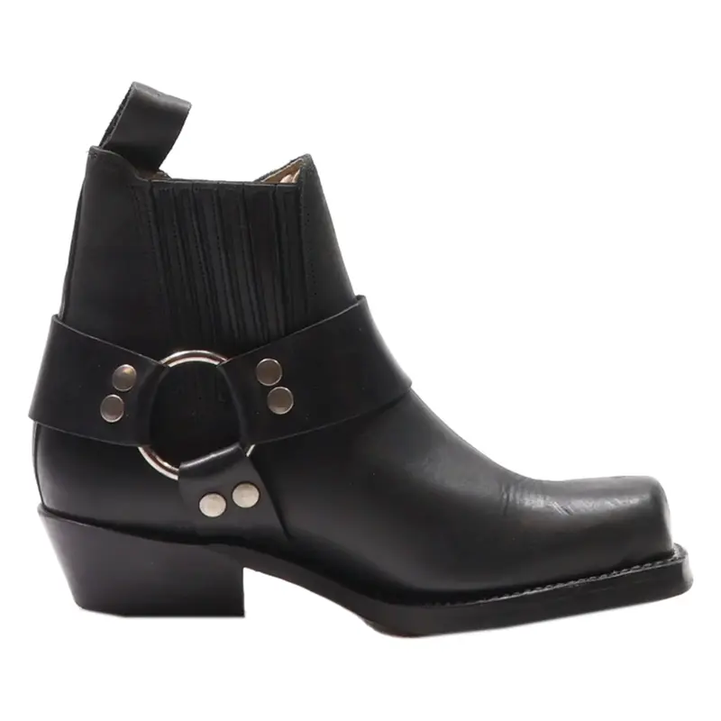 TEQUILA BOOTS Chelsea Boots Black Leather Womens UK 6