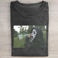 Vintage Halloween Graphic T-shirt, Ghost Face Funny Tee, Horror Movie Shirt, Horror Character, Funny Halloween Shirt, Unisex ...