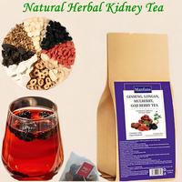 Ginseng six treasures tea, organic kidney cleansing tea, traditional men and women healthy kidney cleansing tea (12 small bag...