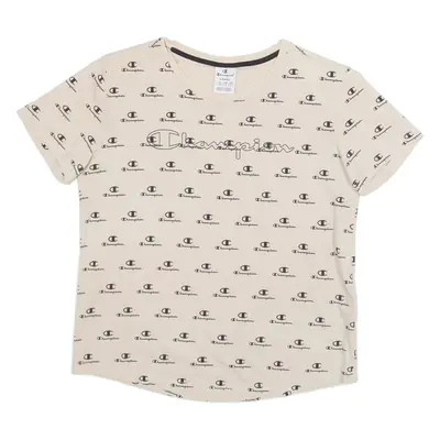 CHAMPION Cropped Womens T-Shirt Beige L