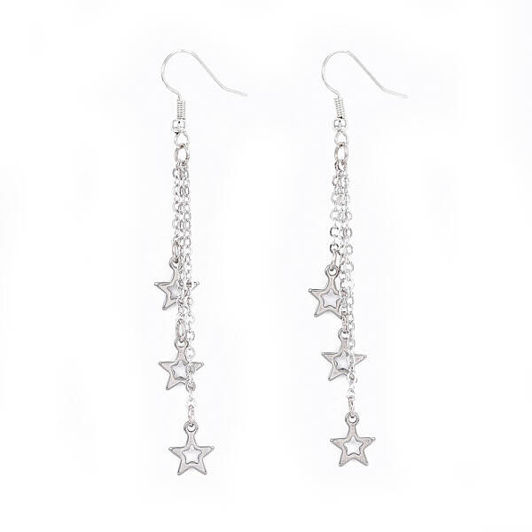 Brass Tassel Dangle Earrings