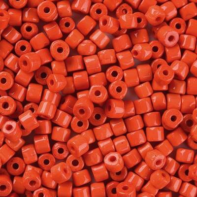 Opaque Colours Glass Round Bugle Beads