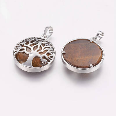 Natural Tiger Eye Pendants