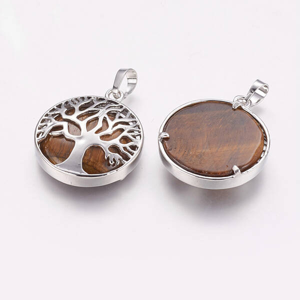 Natural Tiger Eye Pendants