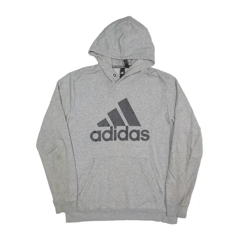 ADIDAS Hoodie Grey Pullover Mens L