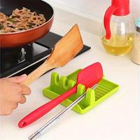 Silicone Spoon Rest, 1 Count Kitchen Utensil Spatula Holder,  Kitchen Accessories, Kitchen Storage & Organization, Kitchen  T...