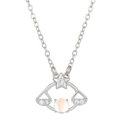 Constellation Rhinestone Pendant Necklace