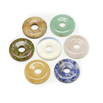 Natural & Synthetic Mixed Stone Pendants