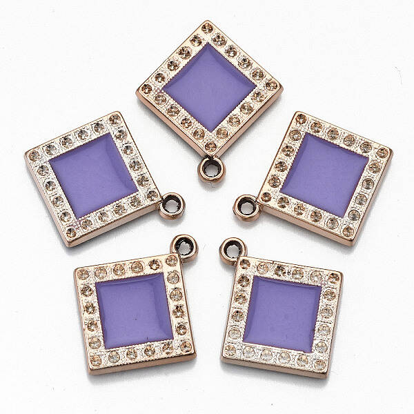 UV Plating Acrylic Pendant Rhinestone Settings