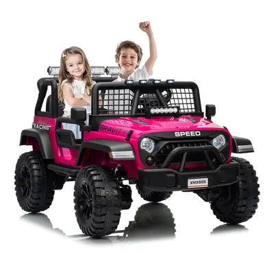 Garvee Ride - P Series: 2 Seater Ride On Car for Kids, 24V Electric Truck with Parent Remote Control, Spring Suspension, 2 Sp...