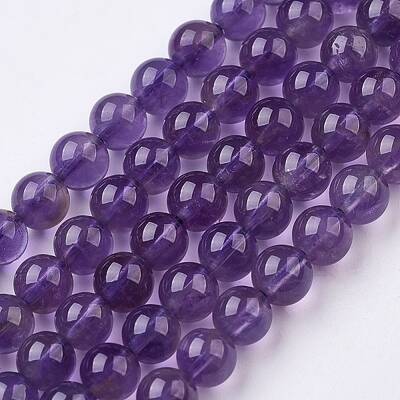 Natural Amethyst Bead Strands