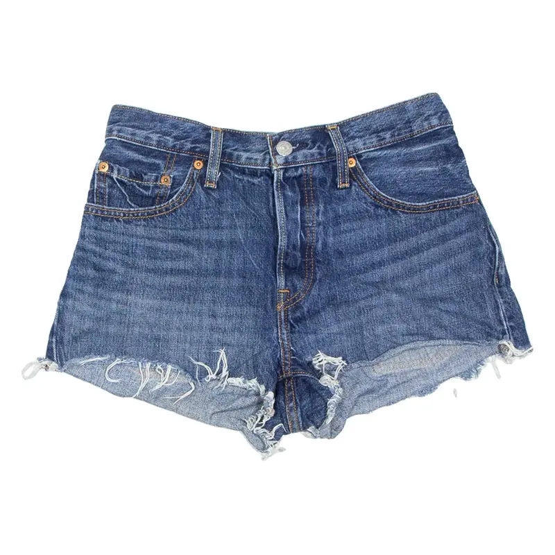 LEVI'S 501 Womens Denim Shorts Blue Relaxed S W28